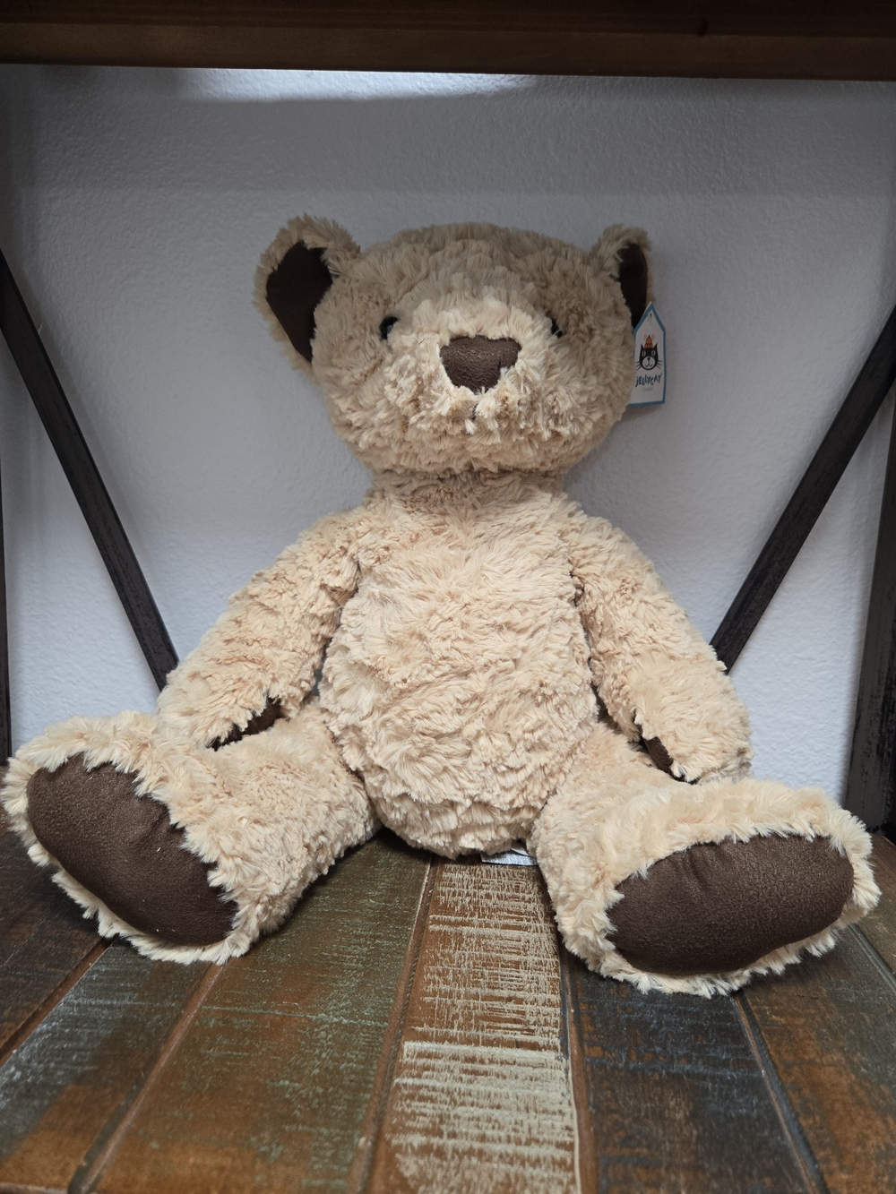 NWT Jellycat Edward Bear Large Plush 17'' Stuffed Animal Retired Rare